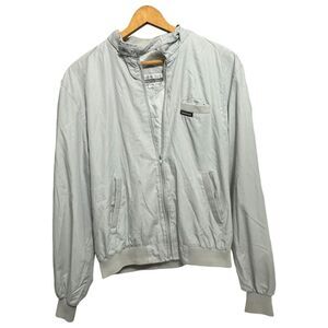 Vintage Members Only Jacket - Men’s 44L | Classic Grey Nylon Outerwear